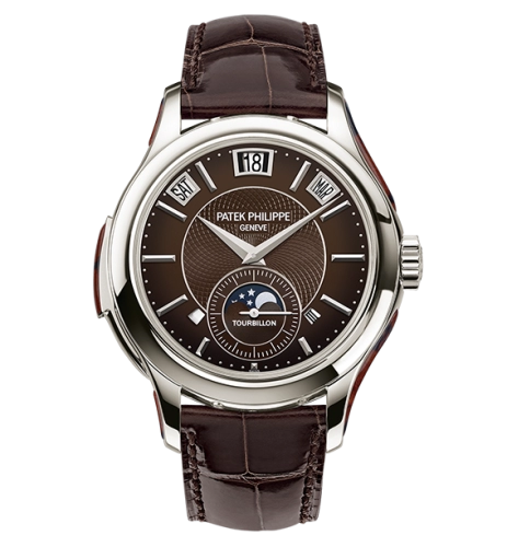 Patek Philippe Grand Complications 41-5207/700P-001 (Shiny-brown Alligator Leather Strap, Swirling-brown Index Dial, Platinum Smooth Bezel)