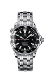 Omega Seamaster Diver 300M 36.25-2052.50.00 (Stainless Steel Bracelet, Black Index Dial, Black Rotating Stainless Steel Bezel) (Omega 2052.50.00)