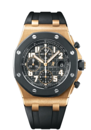 Audemars Piguet Royal Oak OffShore 42-25940OK.OO.D002CA.02 (Black Rubber Strap, Méga Tapisserie Anthracite Arabic Dial, Black Rubber-clad Smooth Bezel (25940OK.OO.D002CA.02)