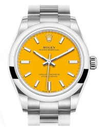 Rolex Oyster Perpetual 31-277200 (Oystersteel Oyster Bracelet, Yellow Index Dial, Domed Bezel) (m277200-0005)