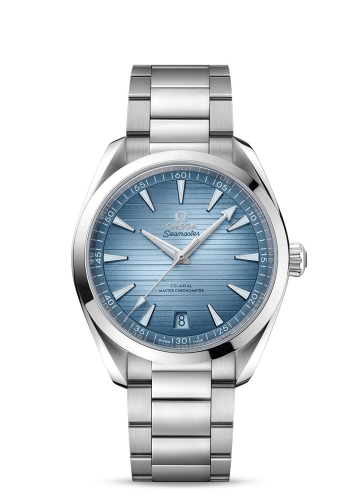 Omega Seamaster Aqua Terra 150M 41-220.10.41.21.03.005 (Stainless Steel Bracelet, Horizontal-teak Gradient-Blue Index Dial, Stainless Steel Bezel)