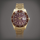 Rolex GMT-Master 38-6542 (Yellow Gold Oyster Bracelet, Brown Nipple Dial, Burgundy-Brown Bakelite Bezel)
