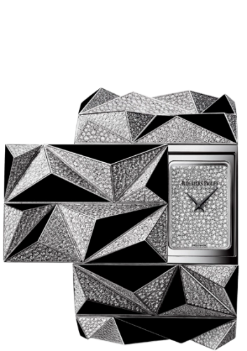 Audemars Piguet Haute Joaillerie 40-79419BC.ZO.9189BC.01 (Brilliant-cut Onyx/Diamond-set White Gold Bracelet, Diamond-paved Diamond-set Dial, White Gold Diamond-set Bezel)