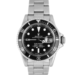 Rolex Submariner 40-1680 Date (Oystersteel Oyster Bracelet, Black Diver Dial, White Hands/Hour Markers, Black Aluminum Bezel)