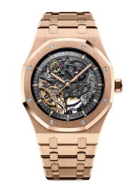 Audemars Piguet Royal Oak 41-15407OR.OO.1220OR.01 (Pink Gold Bracelet, Slate-grey Openworked Index Dial, Pink Gold Smooth Bezel) (15407OR.OO.1220OR.01)