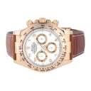 Rolex Daytona 116518 (Brown Leather Band, White Dial, White Subdials)