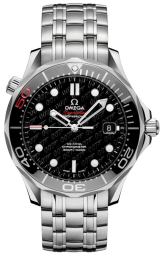 Omega Seamaster Diver 300M 41-212.30.41.20.01.005 (Stainless Steel Bracelet, 007 Black Dot Index Dial, Rotating Black Ceramic Bezel) (Omega 212.30.41.20.01.005)