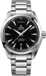 Omega Seamaster Aqua Terra 150M 41.5-231.10.42.22.01.001 (Stainless Steel Bracelet, Vertical-teak Black Index Dial, Stainless Steel Bezel) (Omega 231.10.42.22.01.001)