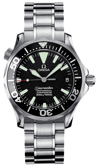 Omega Seamaster Diver 300M 36.25-2252.50.00 (Stainless Steel Bracelet, Wave-embossed Black Index Dial, Rotating Black Ceramic Bezel)