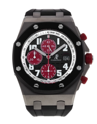 Audemars Piguet Royal Oak Offshore 42-26278IK.GG.D002CA.01 (Black Rubber Strap, Méga Tapisserie Black Arabic Dial, Black Rubber-clad Bezel) (26278IK.GG.D002CA.01)