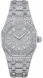 Audemars Piguet Royal Oak 33-67604BC.ZZ.1211BC.01 (Diamond-set White Gold Bracelet, Diamond-paved Index Dial, Baguette-cut Diamond-set Bezel) (67604BC.ZZ.1211BC.01)