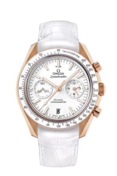 Omega Speedmaster Non-Moonwatch 44.25-311.63.44.51.04.002 (White Alligator Leather Strap, White Index Dial, White Tachymeter Bezel) (Omega 311.63.44.51.04.002)