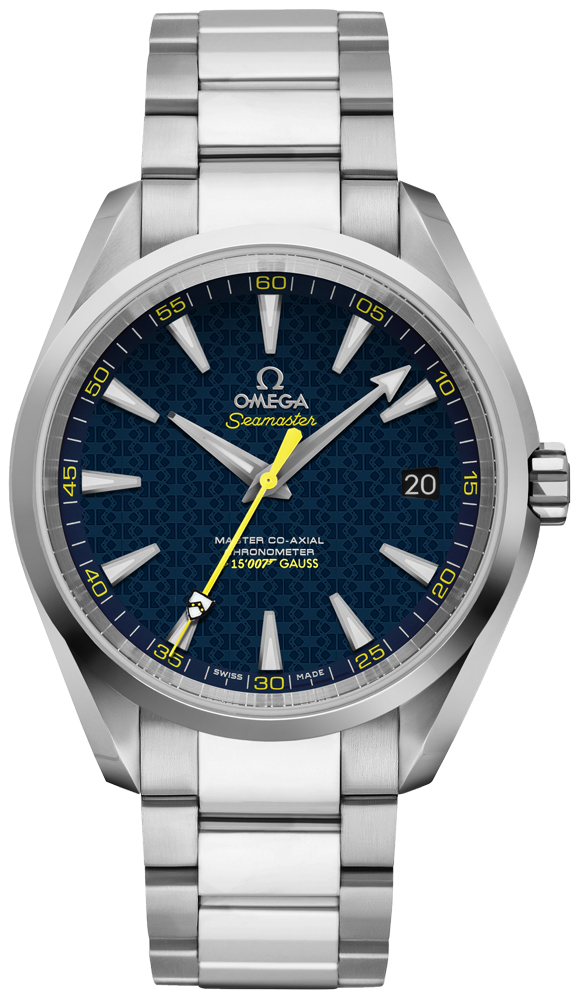 Omega Seamaster Aqua Terra 150M 41.5-231.10.42.21.03.004 (Stainless Steel Bracelet, James Bond Spectre Blue Index Dial, Stainless Steel Bezel)
