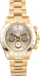 Rolex Daytona 16528 (Yellow Gold Oyster Bracelet, Silver Dial, Silver/Gold Subdials)