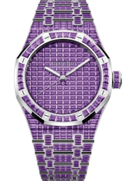 Audemars Piguet Royal Oak 41-15514BC.AY.1284BC.02 (Baguette-cut Amethyst-set White Gold Bracelet, Baguette-cut Amethyst-paved Dial, Baguette-cut Amethyst-set Bezel) (15514BC.AY.1284BC.02)