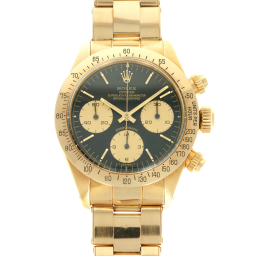 Rolex Daytona 6265 (Yellow Gold Oyster Bracelet, Black Dial, Gold Subdials)