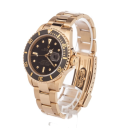 Rolex Submariner 40-16808 (Yellow Gold Oyster Bracelet, Black Diver Dial, Black Aluminum Bezel)