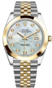 Rolex Datejust 41-126303 (Yellow Rolesor Jubilee Bracelet, Gold Diamond-set White MOP Dial, Smooth Bezel)