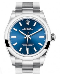 Rolex Oyster Perpetual 31-277200 (Oystersteel Oyster Bracelet, Bright-blue Index Dial, Domed Bezel) (m277200-0003)