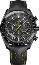 Omega Speedmaster Moonwatch 44.25-310.92.44.50.01.001 (Perforated Black Rubber Strap, Openworked Black Anodised Aluminum Index Dial, Black Tachymeter Bezel) (Omega 310.92.44.50.01.001)