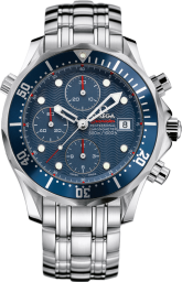 Omega Seamaster Diver 300M 41.5-2225.80.00 (Stainless Steel Bracelet, Wave-embossed Blue Dot Index Dial, Rotating Blue Ceramic Bezel) (Omega 2225.80.00)