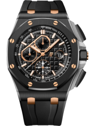 Audemars Piguet Royal Oak Offshore 44-26405CE.OO.A002CA.99.99 (Black Rubber Strap, Méga Tapisserie Black Index Dial, Black Ceramic Smooth Bezel) (26405CE.OO.A002CA.99.99)