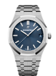 Audemars Piguet Royal Oak 41-15500ST.OO.1220ST.01 (Stainless Steel Bracelet, Grande Tapisserie Blue Index Dial, Stainless Steel Smooth Bezel) (15500ST.OO.1220ST.01)