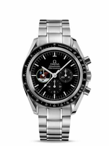 Omega Speedmaster Moonwatch 42-3597.15.00 (Stainless Steel Bracelet, Black Index Dial, Black Tachymeter Bezel)