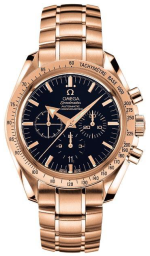 Omega Speedmaster Non-Moonwatch 42-3153.80.00 (Red Gold Bracelet, Black Index Dial, Red Gold Tachymeter Bezel) (Omega 3153.80.00)