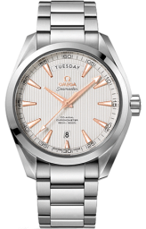 Omega Seamaster Aqua Terra 150M 41.5-231.10.42.22.02.001 (Stainless Steel Bracelet, Vertical-teak Silver-toned Index Dial, Stainless Steel Bezel) (Omega 231.10.42.22.02.001)