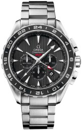 Omega Seamaster Aqua Terra 150M 44-231.10.44.52.06.001 (Stainless Steel Bracelet, Vertical-teak Grey Index Dial, Black Stainless Steel Bezel) (Omega 231.10.44.52.06.001)