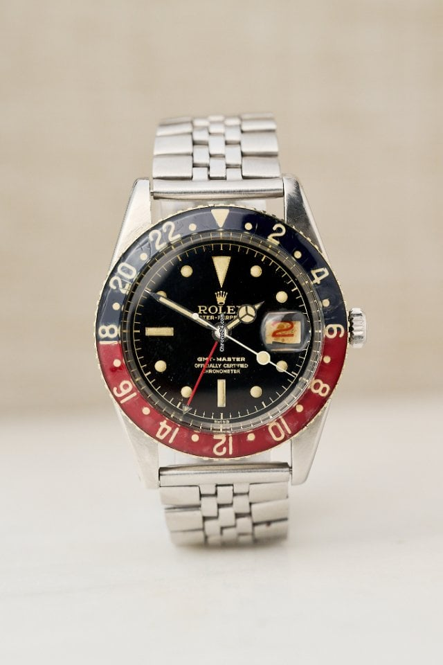 Rolex GMT-Master 38-6542 (Oystersteel Oyster Bracelet, Black Nipple Dial, Pepsi Bakelite Bezel)