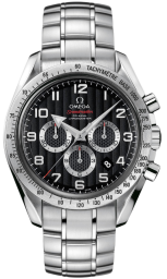 Omega Speedmaster Non-Moonwatch 42.2-321.10.44.50.01.001 (Stainless Steel Bracelet, Black Geneva Waves Arabic Dial, Stainless Steel Tachymeter Bezel) (Omega 321.10.44.50.01.001)