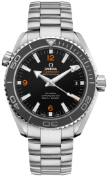 Omega Seamaster Planet Ocean 600M 42-232.30.42.21.01.003 (Stainless Steel Bracelet, Black Arabic/Index Dial, Rotating Grey Ceramic Bezel) (Omega 232.30.42.21.01.003)