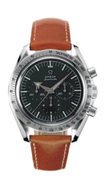 Omega Speedmaster Moonwatch 42-3894.50.37 (Brown Leather Strap, Black Index Dial, Black Tachymeter Bezel) (Omega 3894.50.37)