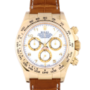 Rolex Daytona 116518 (Brown Leather Band, White Dial, White Subdials)