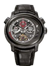 Audemars Piguet Millenary 47-26152AU.OO.D002CR.01 (Black Alligator Leather Strap, Black Openworked Index Dial, Black Ceramic Smooth Bezel) (26152AU.OO.D002CR.01)