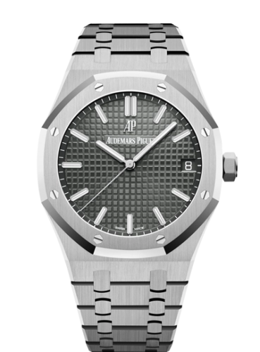 Audemars Piguet Royal Oak 41-15500ST.OO.1220ST.02 (Stainless Steel Bracelet, Grande Tapisserie Slate-grey Index Dial, Stainless Steel Smooth Bezel)