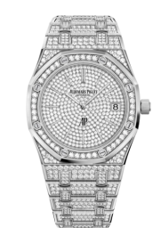 Audemars Piguet Royal Oak 39-15202BC.ZZ.1241BC.01 (Diamond-set White Gold Bracelet, Diamond-paved Index Dial, Brilliant-cut Diamond-set Bezel) (15202BC.ZZ.1241BC.01)