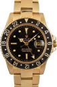 Rolex GMT-Master 40-1675 (Yellow Gold Bracelet, Black Nipple Dial, Black Aluminum Bezel)