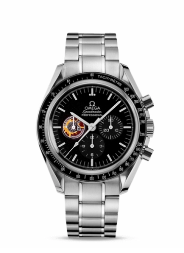 Omega Speedmaster Moonwatch 42-3597.21.00 (Stainless Steel Bracelet, Black Index Dial, Black Tachymeter Bezel)