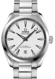 Omega Seamaster Aqua Terra 150M 38-220.10.38.20.02.001 (Stainless Steel Bracelet, Horizontal-teak Silver-toned Index Dial, Stainless Steel Bezel) (Omega 220.10.38.20.02.001)