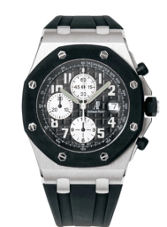 Audemars Piguet Royal Oak OffShore 42-25940SK.OO.D002CA.01 (Black Rubber Strap, Méga Tapisserie Anthracite Arabic Dial, Black Rubber-clad Smooth Bezel (25940SK.OO.D002CA.01)