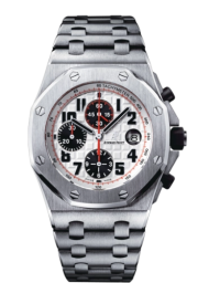 Audemars Piguet Royal Oak OffShore 42-26170ST.OO.1000ST.01 (Stainless Steel Bracelet, Méga Tapisserie Silver-toned Arabic Dial, Stainless Steel Smooth Bezel) (26170ST.OO.1000ST.01)