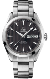 Omega Seamaster Aqua Terra 150M 43-231.10.43.22.06.001 (Stainless Steel Bracelet, Vertical-teak Grey Index Dial, Stainless Steel Bezel) (Omega 231.10.43.22.06.001)