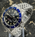 Rolex GMT-Master 40-1675 (Oystersteel Jubilee Bracelet, Black Nipple Dial, Blue Aluminum Bezel)
