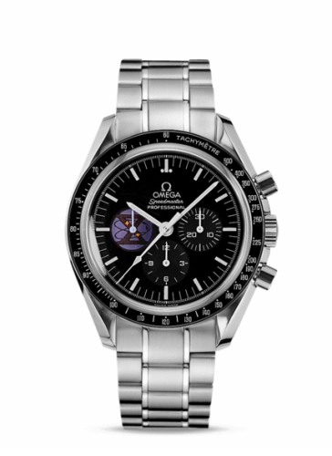 Omega Speedmaster Moonwatch 42-3597.08.00 (Stainless Steel Bracelet, Black Index Dial, Black Tachymeter Bezel)