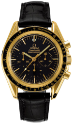 Omega Speedmaster Moonwatch 42-3695.50.31 (Black Alligator Leather Strap, Black Index Dial, Black Tachymeter Bezel) (Omega 3695.50.31)