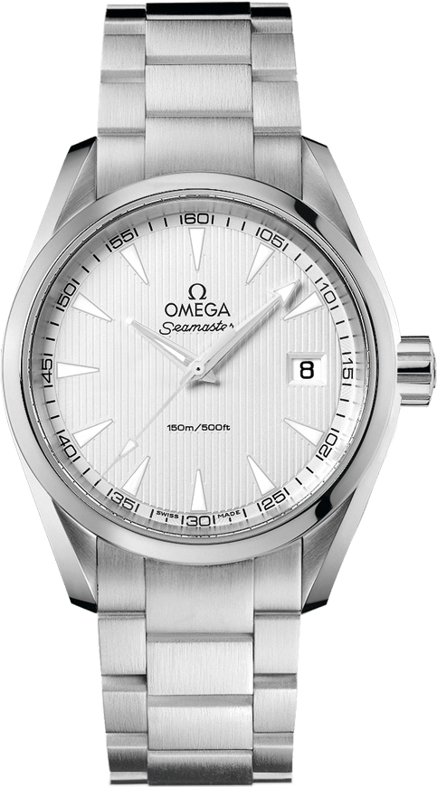 Omega Seamaster Aqua Terra 150M 38.5-231.10.39.60.02.001 (Stainless Steel Bracelet, Vertical-teak Silver-toned Index Dial, Stainless Steel Bezel)