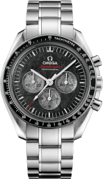 Omega Speedmaster Moonwatch 42-311.30.42.30.99.001 (Stainless Steel Bracelet, Meteorite Index Dial, Black Tachymeter Bezel) (Omega 311.30.42.30.99.001)